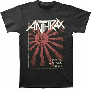 ANTHRAX T-Shirt Live in Japan  1987ADULT SIZE 2XL black - rock tee heavy metal